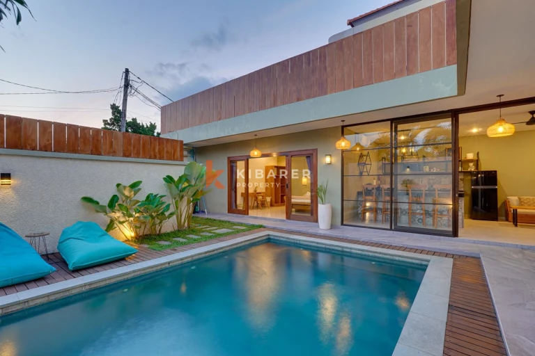 Beautiful Tropical Two-Bedroom Villa with Private Pool and Enclosed Living in Umalas
