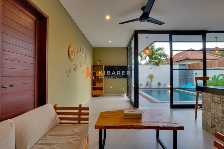 Beautiful Tropical Two-Bedroom Villa with Private Pool and Enclosed Living in Umalas