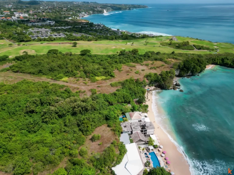Lucrative Clifftop Oceanfront Development Land for Sale with Direct Beach Access in Balangan