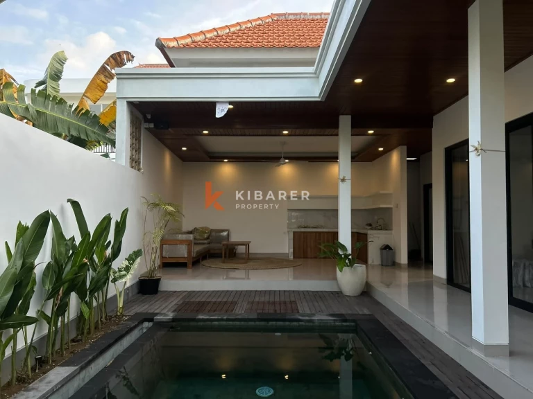 Modern Minimalist Two-Bedroom Open Living Villa with Private Pool in Cemagi