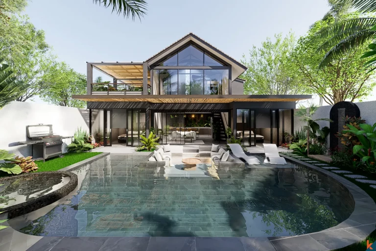 Modern Off-Plan  Vila Sewa Tiga Kamar Tidur Dijual di Canggu