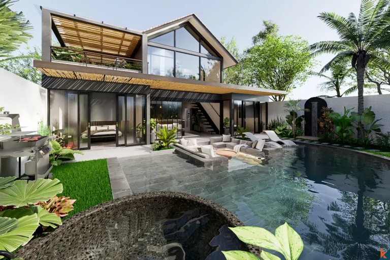 Modern Off-Plan  Vila Sewa Tiga Kamar Tidur Dijual di Canggu