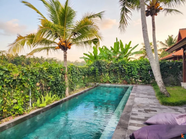 Retraite paisible de deux chambres en bail emphytéotique à Ubud - Sayan