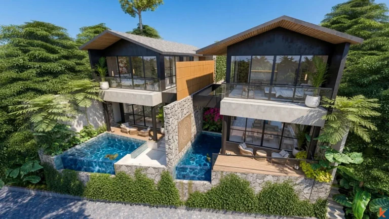Properti sewa dua kamar tidur dengan pemandangan sawah di Ubud (selesai pada November 2026)