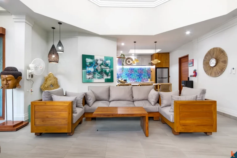 Properti sewa dua kamar tidur yang bagus di Sanur dengan jarak berjalan kaki ke pantai