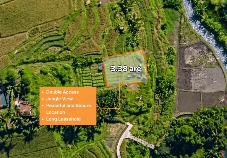 Tanah kompak hak milik yang indah dengan pemandangan hutan di Ubud - Abiansemal