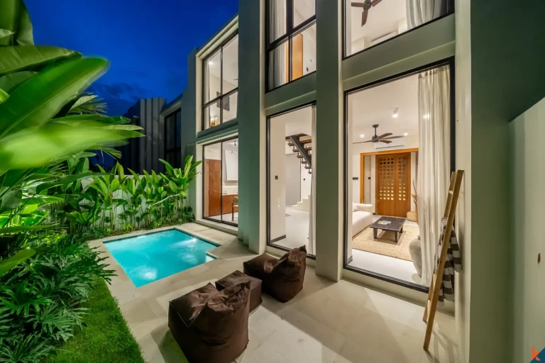Modern Two-Bedroom Eco Townhouse for Lease in Pererenan