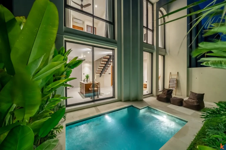 Modern Two-Bedroom Eco Townhouse for Lease in Pererenan