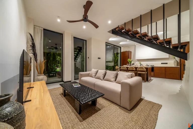 Modern Two-Bedroom Eco Townhouse for Lease in Pererenan