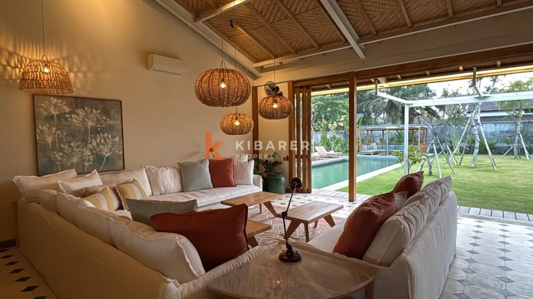 Elegant Six-Bedroom Tropical Villa with Refined Contemporary Design in Seseh
