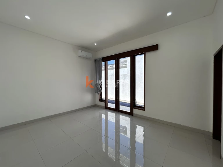 Modern Two-Bedroom Unfurnished Villa with Private Pool for Yearly Rent in Kerobokan