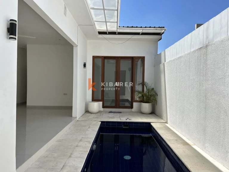 Modern Two-Bedroom Unfurnished Villa with Private Pool for Yearly Rent in Kerobokan