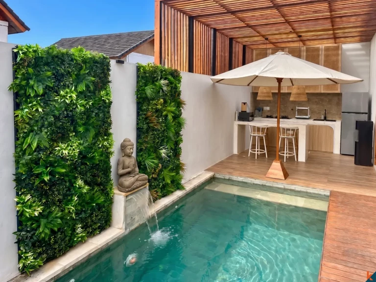 Villa neuve de deux chambres à louer faisant partie d'un complexe privé à Ubud