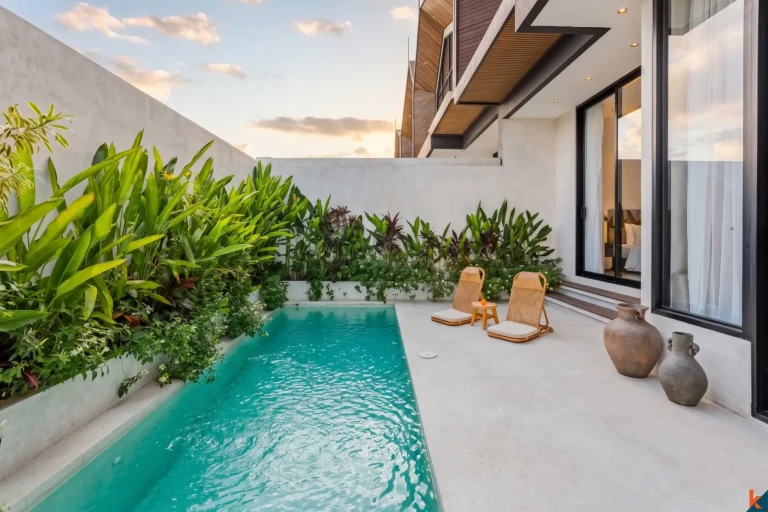 Brand new modern townhouse style two bedroom property leasehold in Pantai Lima - Pererenan