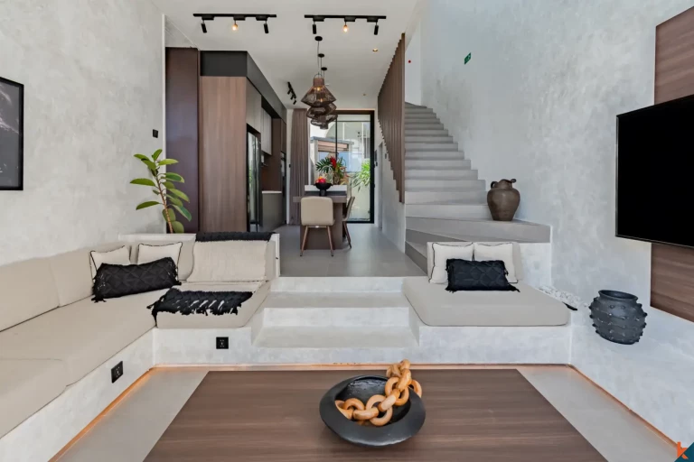 Brand new modern townhouse style two bedroom property leasehold in Pantai Lima - Pererenan