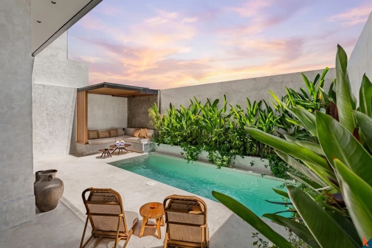 Brand new modern townhouse style two bedroom property leasehold in Pantai Lima - Pererenan