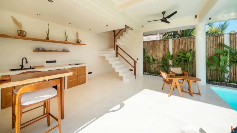 Vila Mediterania Modern Satu Kamar Tidur dengan Pemandangan Laut di Nusa Lembongan