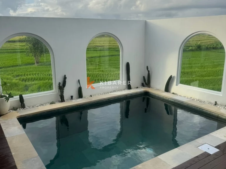 Villa Modern Dua Kamar Tidur dengan Kolam Renang Pribadi dan Rooftop Luas di Nyanyi