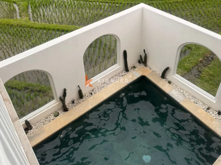 Villa Modern Dua Kamar Tidur dengan Kolam Renang Pribadi dan Rooftop Luas di Nyanyi