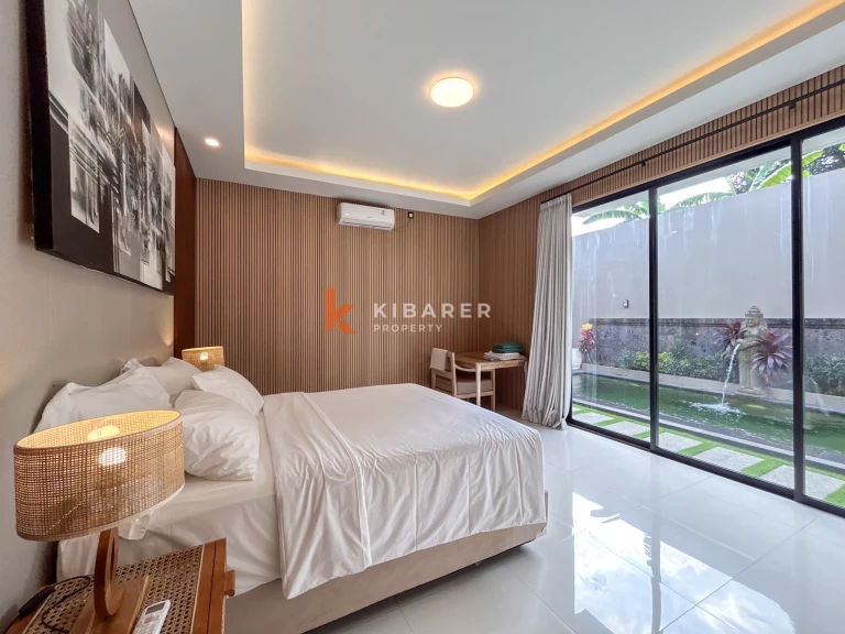Villa Kolam Renang Modern Dua Kamar Tidur yang Menawan di Padonan