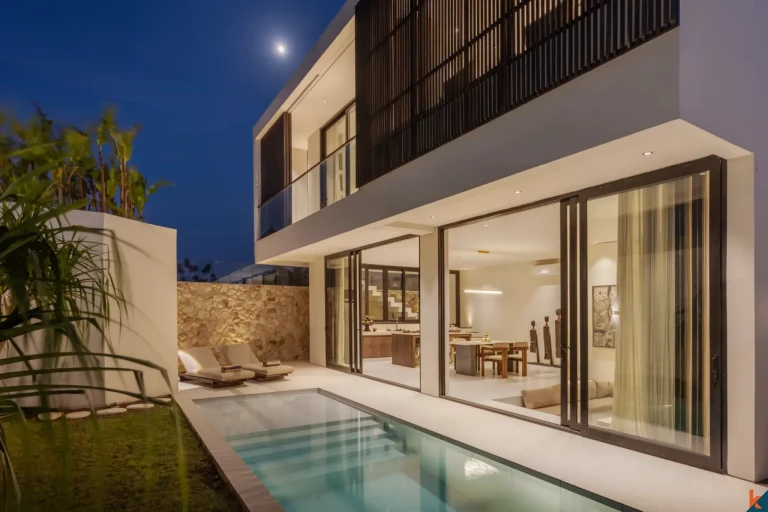 Rumah Townhouse Modern Dua Kamar Tidur dengan Status Hak Sewa di Kerobokan
