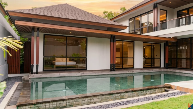 Amazing brand new four bedrooms freehold real estate for sale in private residence in Jimbaran