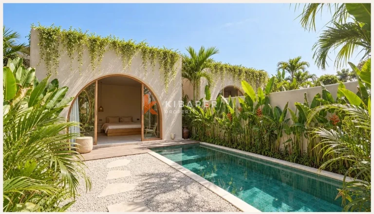 Tropical One-Bedroom Pool Villa with Elegant Arched Design and Private Garden in Uluwatu