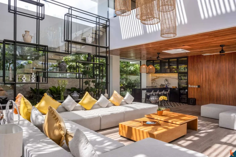 Living area luxury villa for sale in Canggu, Bali