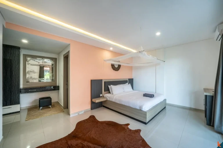 Modern 4-Bedroom Leasehold Villa for Sale in Seminyak with Pool and Upstairs Gazebo