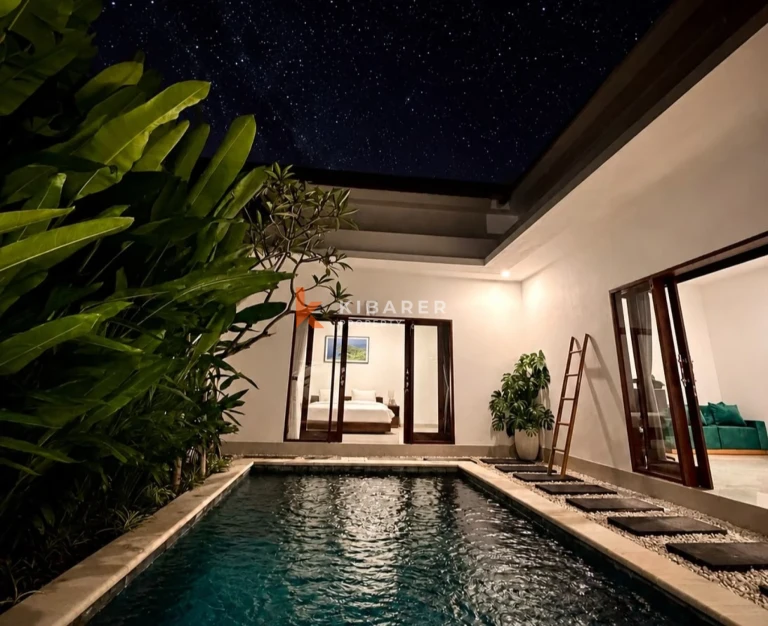 Modern Two-Bedroom Villa with Open Living and Private Pool in Kerobokan